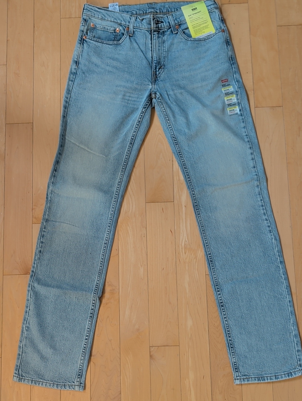 NWT Levi's 514 Light Blue Wash Straight Men’s Jeans